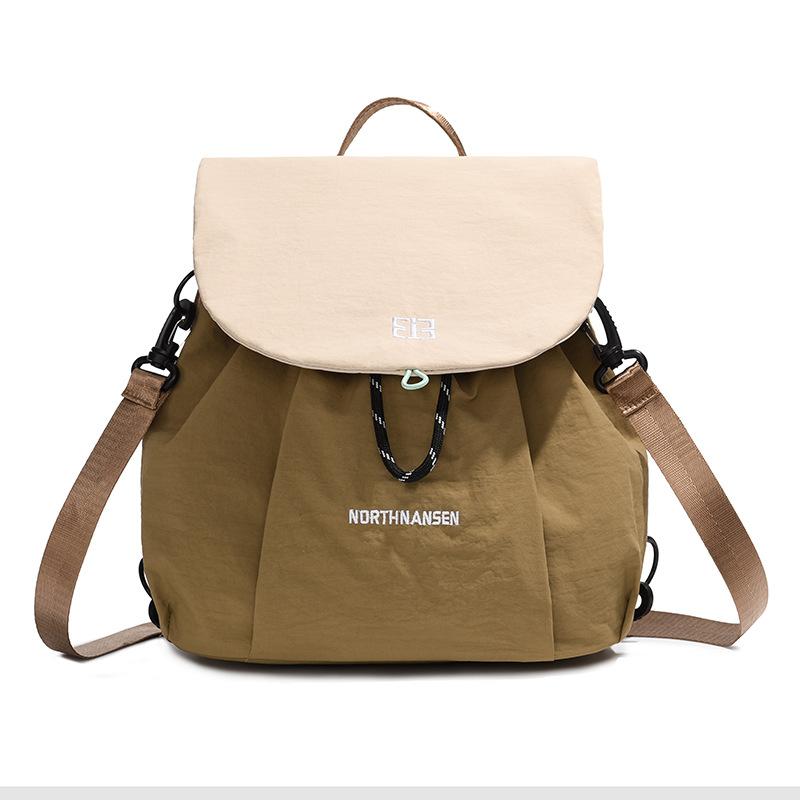 High-value Cute Color Matching Bag Junior High School and High School Students' Schoolbags Outdoor Leisure Travel Multifunctional Shoulder Bag