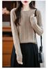 Australian Women's Retro Loose Wool Sweater - Diamond Cable Knit, Round Neck, 100% Pure Thick Wool, Autumn/Winter Collection