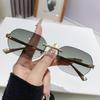 Zinc Zinc Alloy Rimless Oval Sunnies Costume Accessory Women Anti-UV Eyewear Anti Blue Light Glasses  Outdoor