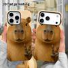 Phone Case: 2D Flat Design Suitable for iPhone 18 17 16 15 14 13 Pro Film Protective Case, Couple Style, Capybara Design, Christmas and Halloween Gift