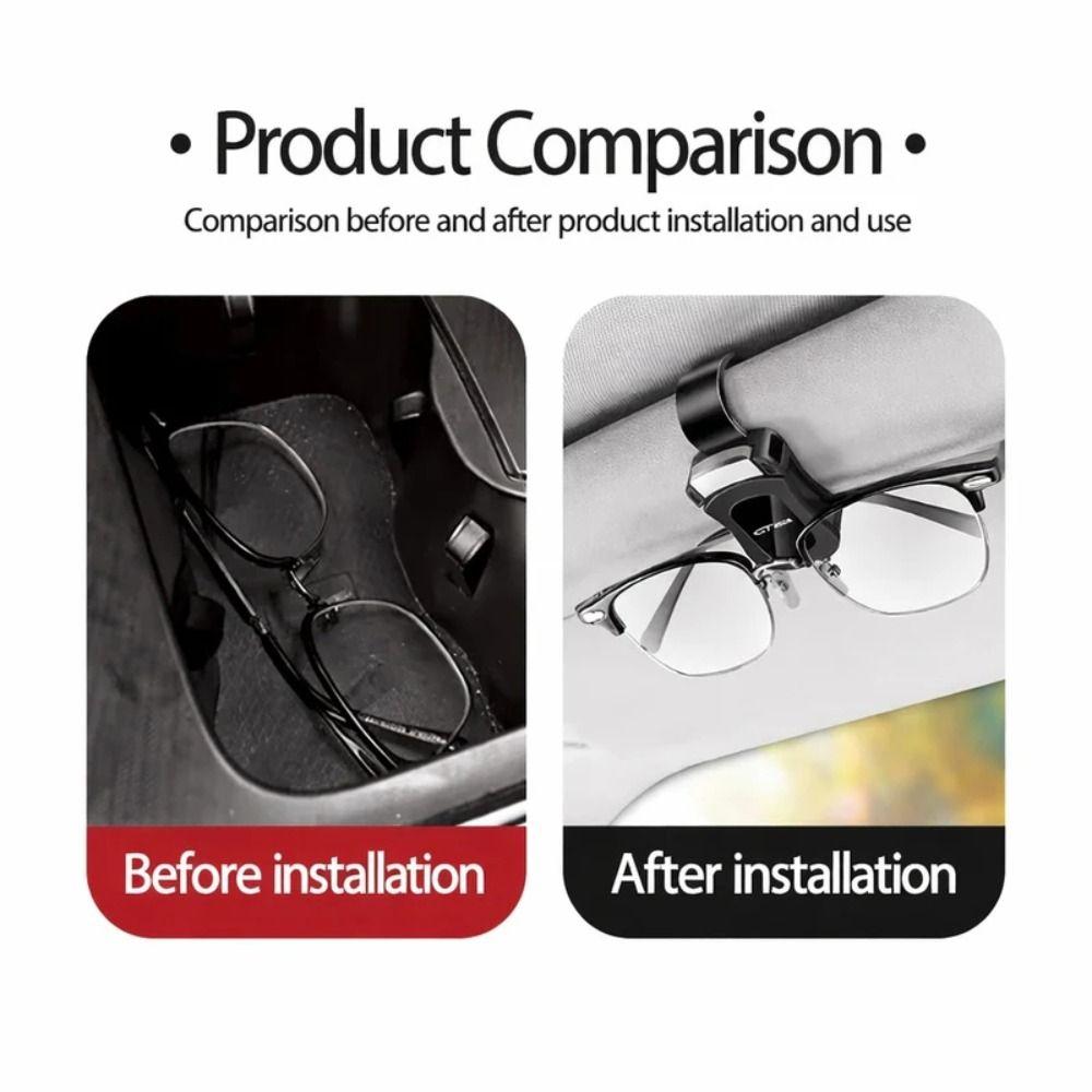 Eyeglass Organizer Car Glasses Rack Multi-functional Car Sunglasses Holder