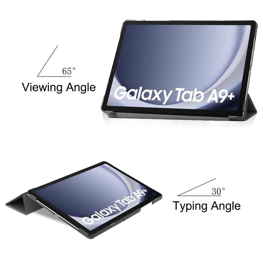 For Samsung Tab A9 Plus 11 Inch 2023 Case A9+X210 PU Leather Stand Cover with Auto Sleep Wake Function