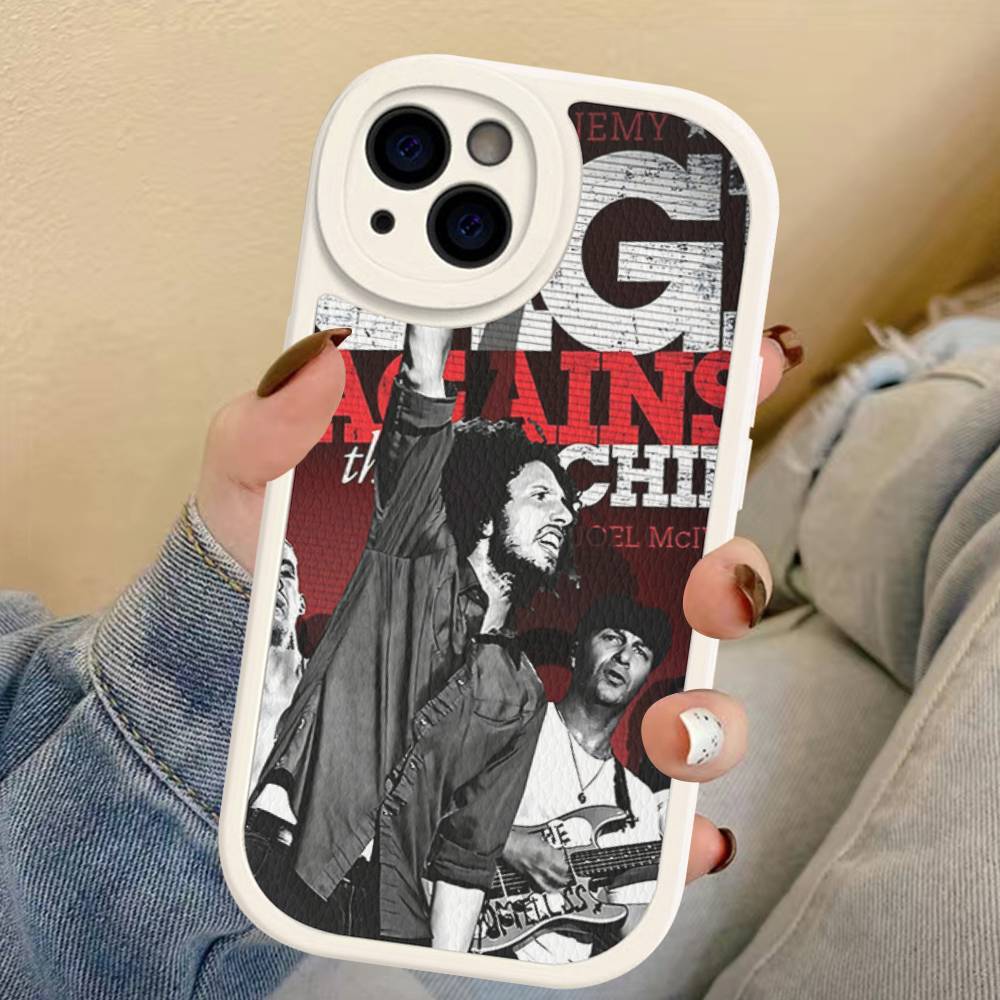 

R-Rage A-Against T-The M-Machine Band Phone Cover For IPhone 16 15 14 13 12 11 Pro Max Plus Leather Soft Case iPhone 16 plus