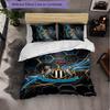 Set Biancheria da Letto Calcio Newcastle United 3 Pezzi Morbido Copripiumino con Federe Set Decorazione Camera da Letto per la Casa