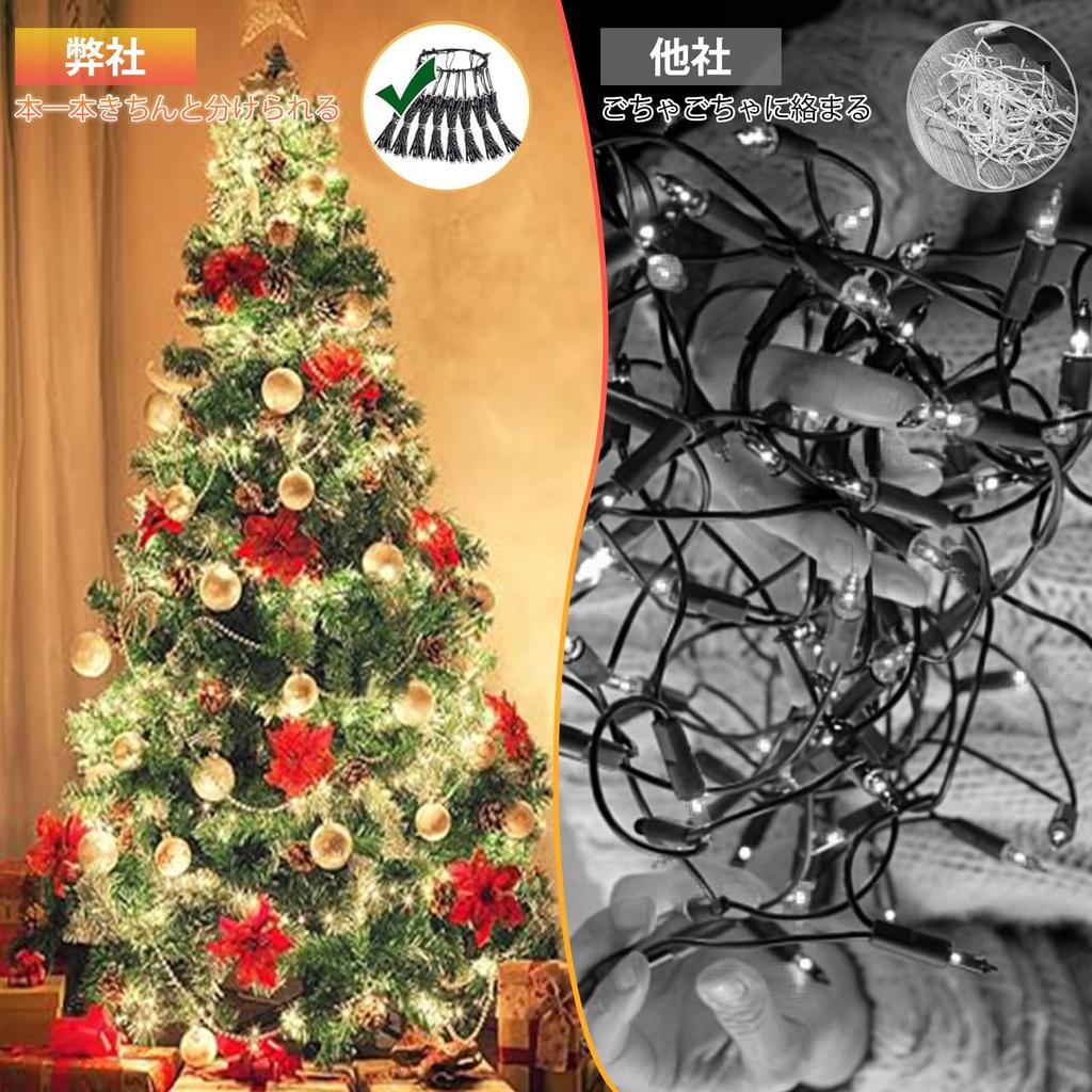 New LED Christmas Decoration String Christmas Tree 8 Lighting Memory Perfect for New Indoor and Outdoor Use [2024 Model] Lights, Lights, Patterns,