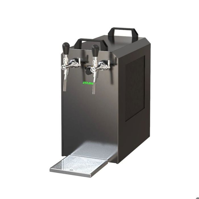 Tireuse a biere - STREAM 80 machine a biere, sous le comptoir, pompe a biere 2 lignes, 90 l-h, Combi, Coupleur Combi