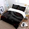Black Rose Decor Set Soft Comfortable Duvet Cover Bedding Set Included 1*Duvet Cover & 2*Pillowcases, Gift