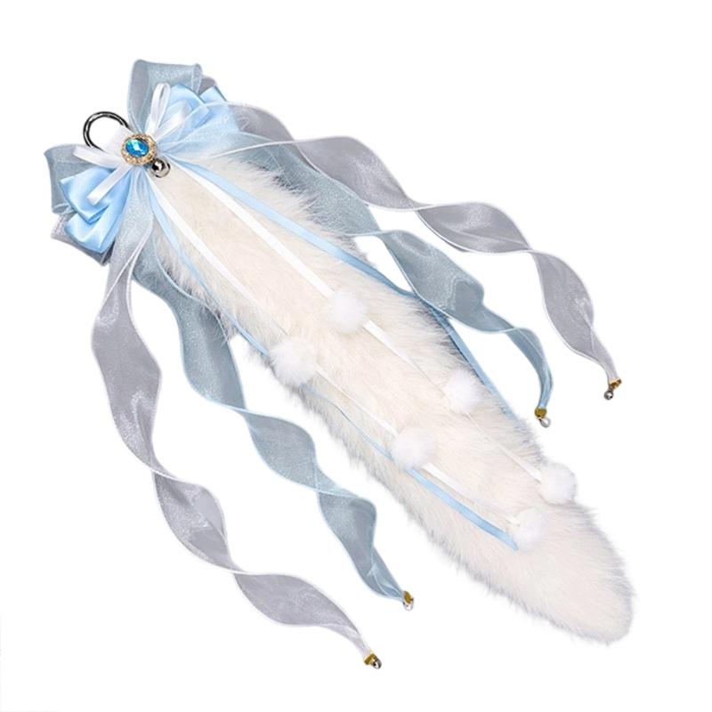 Wolf Ear Headband Wolf Tail Costume Furry Ear Headband Furry Tail Halloween Cosplay Accessories for Women Masquerade