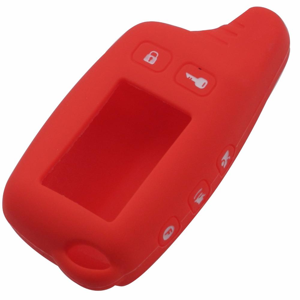 Jingyuqin Tw9010 Silicone Case KeyChain For Russian 2-way Alarm System Alarm Key Fob For Tomahawk Tw9010 9010