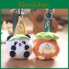 Soft And Cuddly Panda Plush Toy Keychain 11cm Height Panda And Persimmon Colors Short Plush