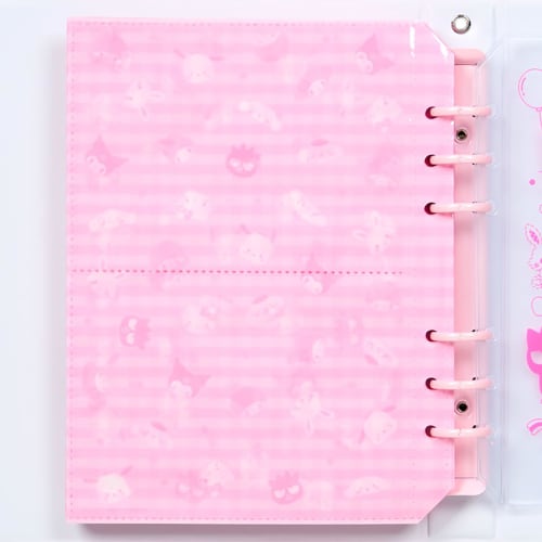 Sanrio (SANRIO) L-Size Photo Pocket Album (Enjoy Idol) Sanrio Characters PVC, Approx. 18cm W x 3.3cm D x 22cm H, 6-Hole Type, 12 Sheets (48 Pockets),