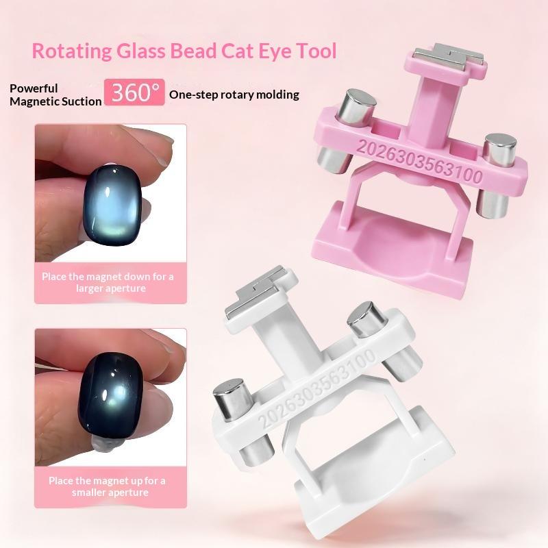 Multifunktions 360° Rotation Katzenauge Magnetischer Nagelwerkzeug 1 Stück für Glasperlen Gel-Nagellack Kreatives Nagelkunst-Design DIY