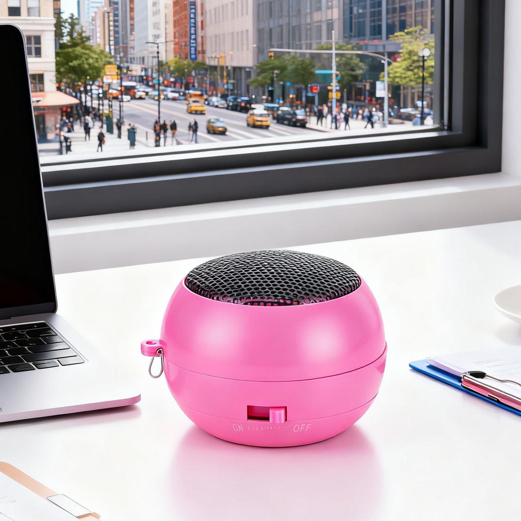 Tragbarer Hamburger-Lautsprecher Einziehbarer USB-Wiederaufladbarer MP3 MP4 Kompakter Hamburger-Lautsprecher für Reisen