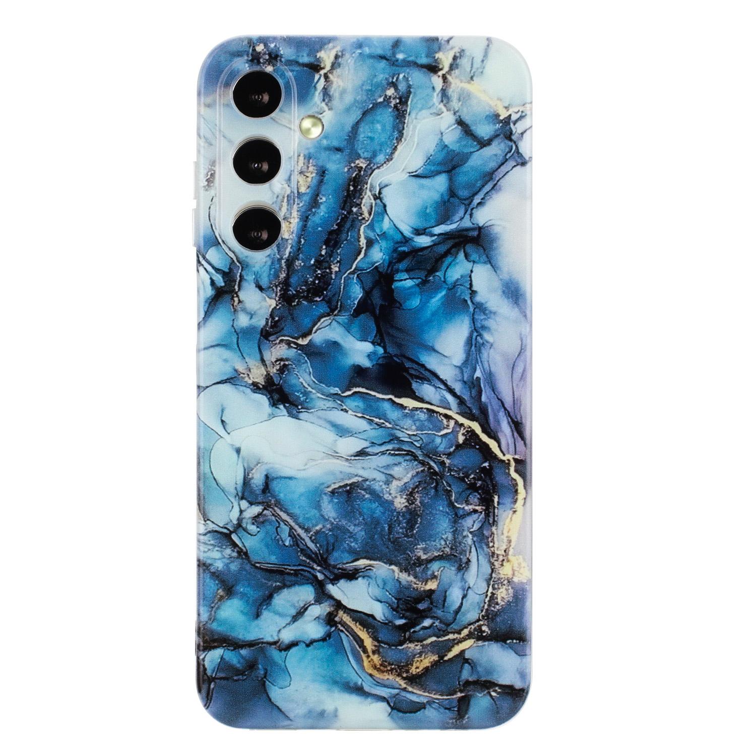 

For Samsung Galaxy A26 5G Case Flexible TPU Marble Pattern Phone Cover Black