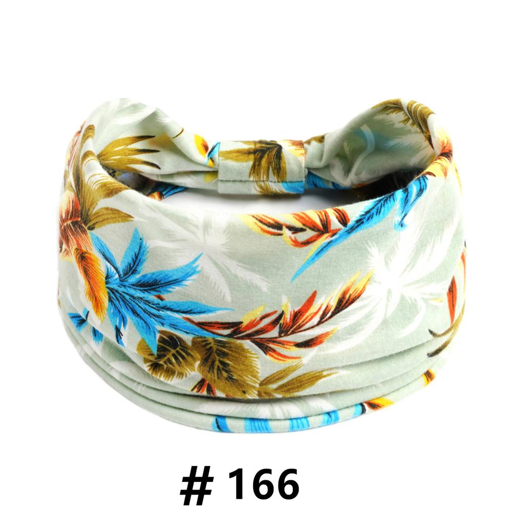 Tiaras Boho para Mulheres Algodão Tiara Larga Elástica Faixa de Cabelo Antiderrapante Treino Yoga Corrida Turbante Envoltório de Cabeça Acessórios de Cabelo