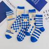5 Pairs, Cotton Socks Children, College Style Cute Medium Tube Socks Socks