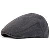 Unisex Furry Herringbone Grid Newsboy Caps British Painters Hats Spring Winter Flat Peaked Cap Hip Hop Berets
