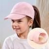 Baby Girls Adjustable Baseball Caps Pink Black White Children Low Profile Sun Hat Kids Boy Running Headwear Clothing Accessories