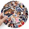 50 Creative Stickers Personalized Cartoon Decorative Mobile Phone Case Stickers