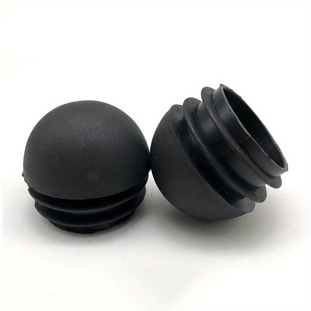 20 Pieces Of Black Circular Plastic Plug Chair Leg Covers For Furniture Tables And Chairs, Pipe Plug Covers