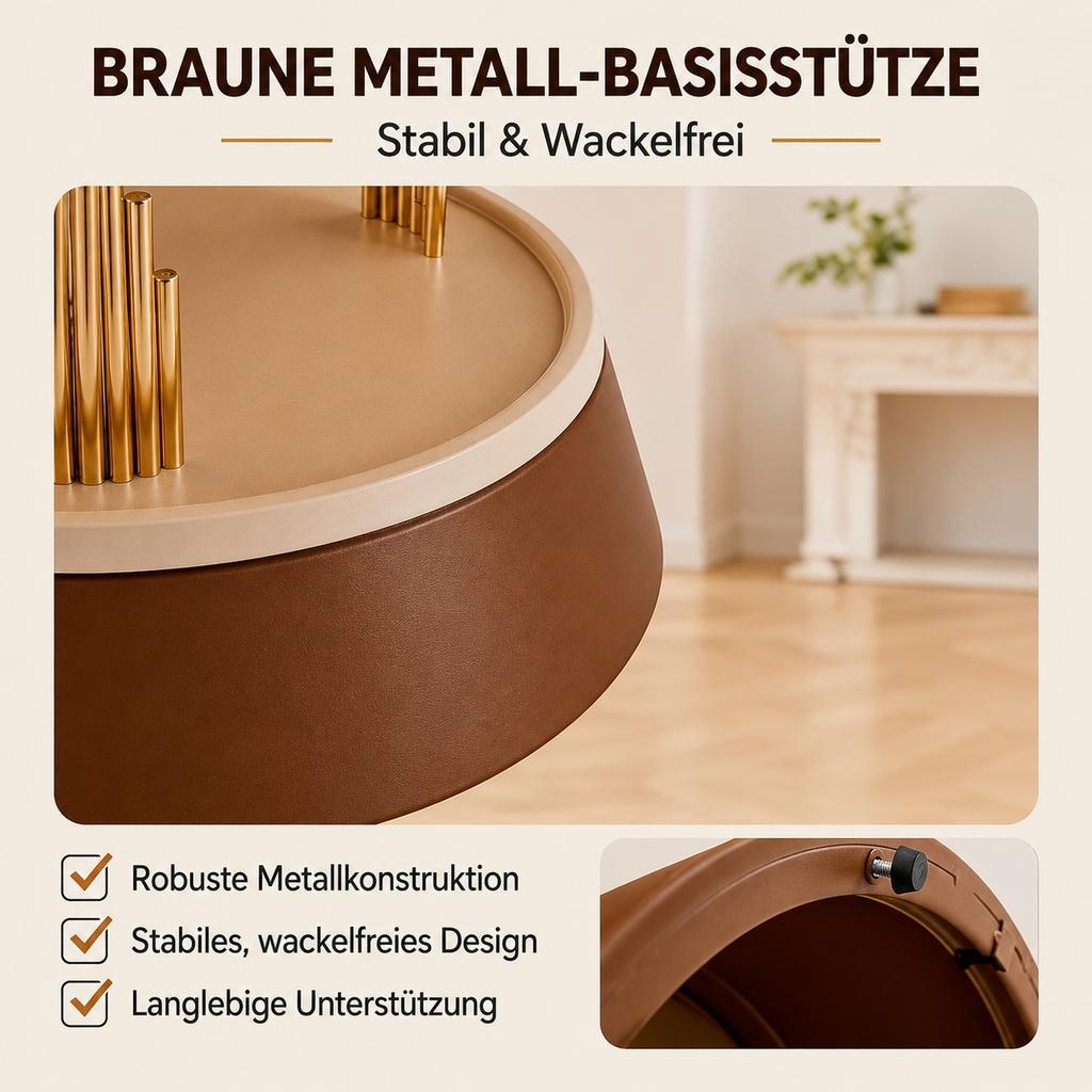 2-Piece coffee table set with glass top – modern nesting design living room table, tempered glass, metal frame, space-saving, approx. dimensions