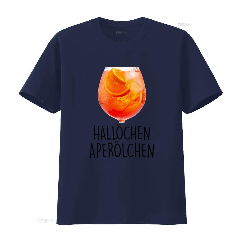 Hallchen Aperlchen Summer Spritz Cocktail Fun T Shirt Ladies Premium Classic Design Vintage Versatile Homme
