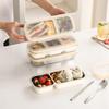 Compartmentalized Fat Reduction Bento Box - Ideal for Office Workers & Outdoor Meals, Perfect for Salads, Sushi & Light Lunches