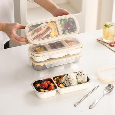 Compartmentalized Fat Reduction Bento Box - Ideal for Office Workers & Outdoor Meals, Perfect for Salads, Sushi & Light Lunches