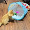 Cat Toy Tunnel Funny Cat Stick Cat Bag Brick Bag Channel Relieving Stuffy Mouse Scratch-Resistant Bite-Resistant Fun Pet Supplies