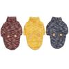 Warm Winter Dog Sweater High Neck Knit Coat Teddy French Bulldog Pet Apparel Festive Red Blue Yellow