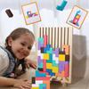 Wooden Tetris Jigsaw Toy Tangram Puzzle Kids IQ Intellectual Educational Gift