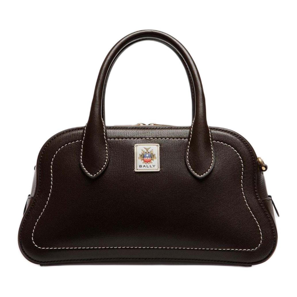 

Bally Unda Logo Zip Closure Goat Leather Shoulder Crossbody Tote Bag Women Bags Brown 6310484 Basic Set (Bag+Dust Bag)