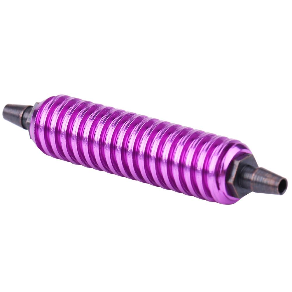 Aluminum Alloy Back Pressure Cooler Fit RC 18 110 Nitro Car Buggy Truck (Purple)