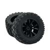 4PCS 88mm 12mm Hex Rubber Tires Wheels for SCY 16101 16102 16103 Pro MJX Hyper Go 14210 16210 1/14 1/16 RC Monster Truck Upgrade