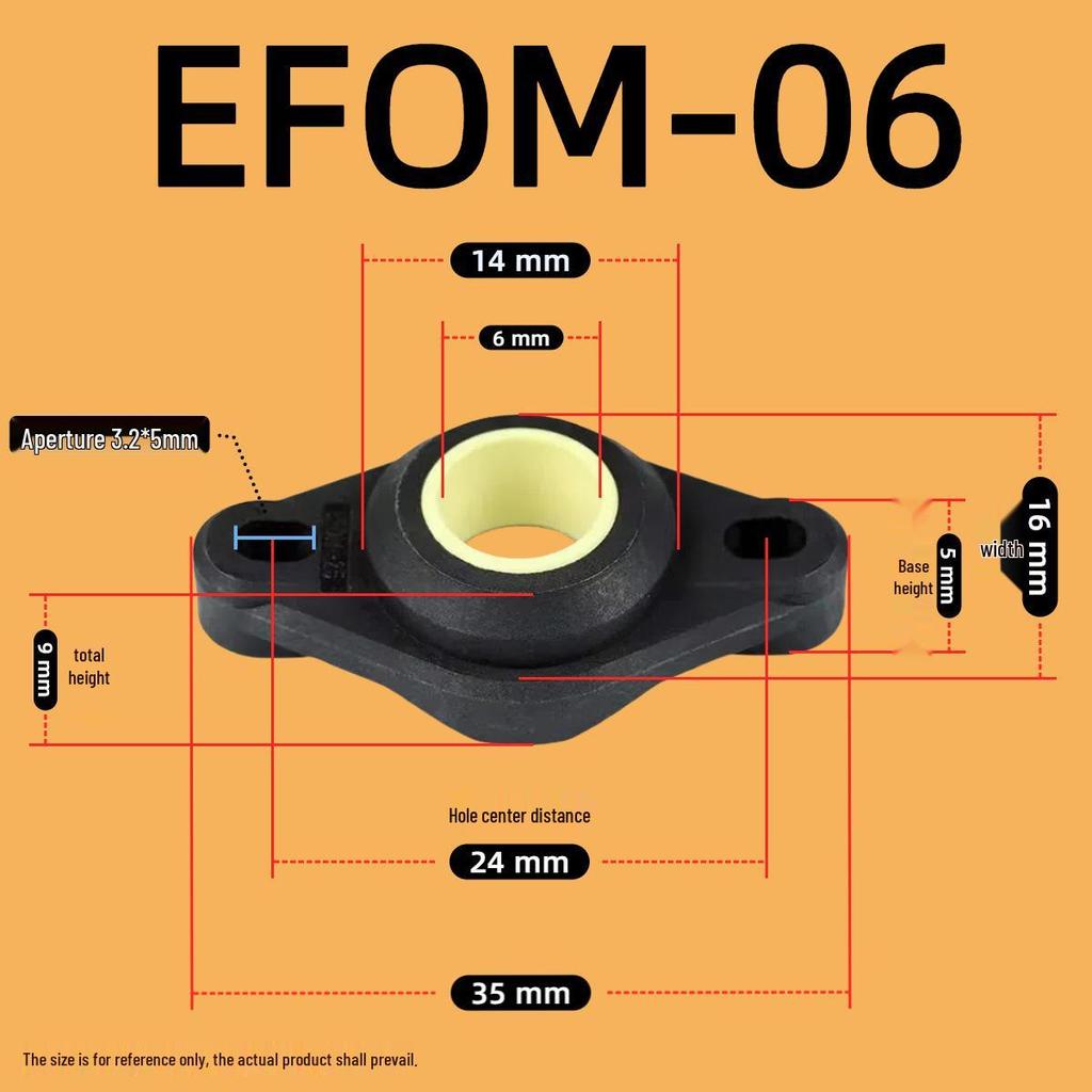 Kunststoff-Lagerbasis EFSM/EFOM/KSTM Serie (Größen: 8-30)
