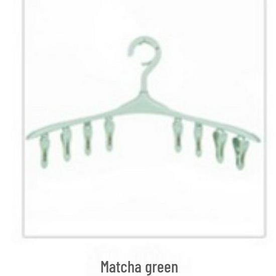 

Multi-Clip Plastic Clothes Hanger for Socks, Underwear, and Baby Items – Windproof Drying Rack
