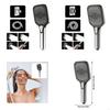 Large Panel High Pressure Shower Head Water Saving Plastic Handheld Showerhead M4YD