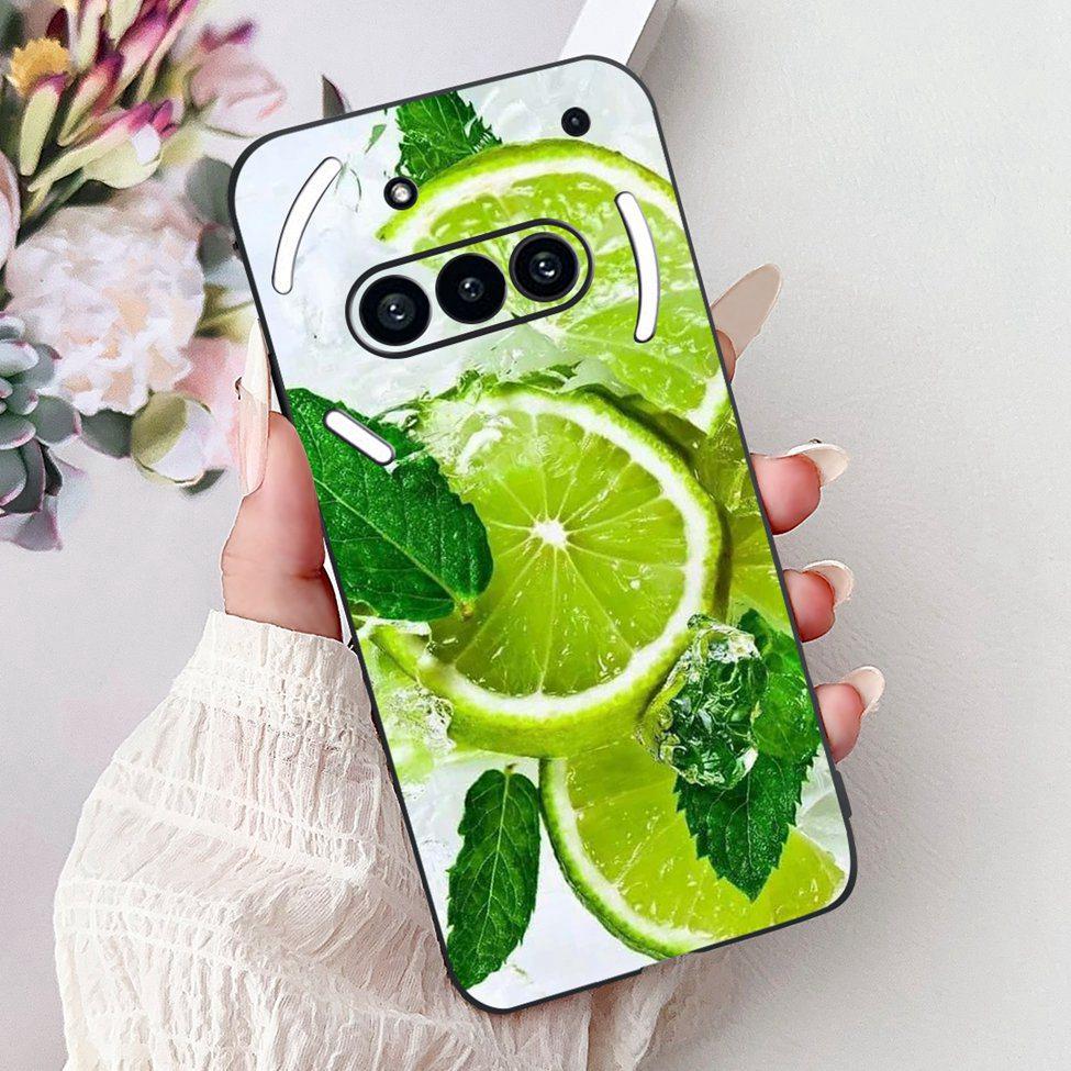 Téléphone pour rien (3a) A059 Coque Pour Nothing Phone 3a Étui Silicone Mode Luxe Fleurs Chat Mignon Drôle Peint Pare-chocs Souple