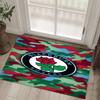 Blackburn Rovers Football Design Crystal Velvet Carpet Cozy Non?Slip Printed Rug For Bedroom Living Room Entrance