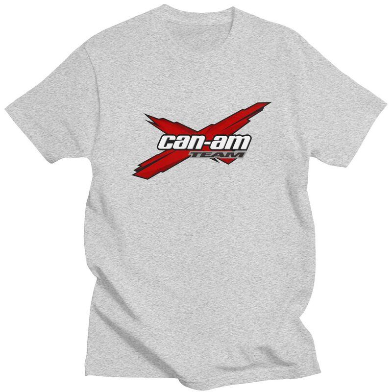 Custom Male CanAm T Shirts Short Sleeve Cotton Tshirt Classic Tshirt Casual BRP Motorcycle Tee Clothing
