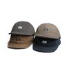 [Qzkouma] Short brim hat, cap, men's, women's, lightweight, plain, baseball hat, cotton, logo cap, outdoor fashion, unisex, DBY-471 (black)