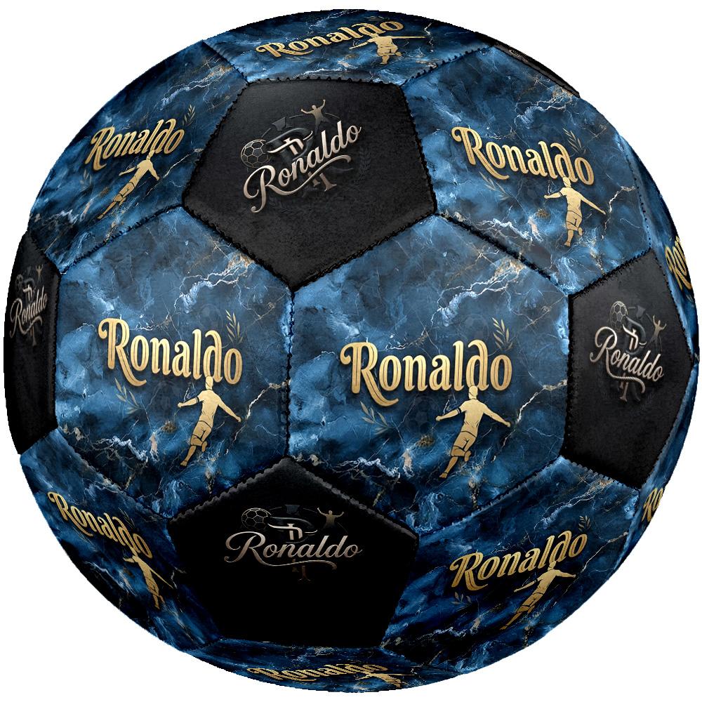 Ronaldo's Golden Legacy Size 5 Football Machine Sewn Indoor/Outdoor Training and Matches Ideal for Soccer Enthusiasts