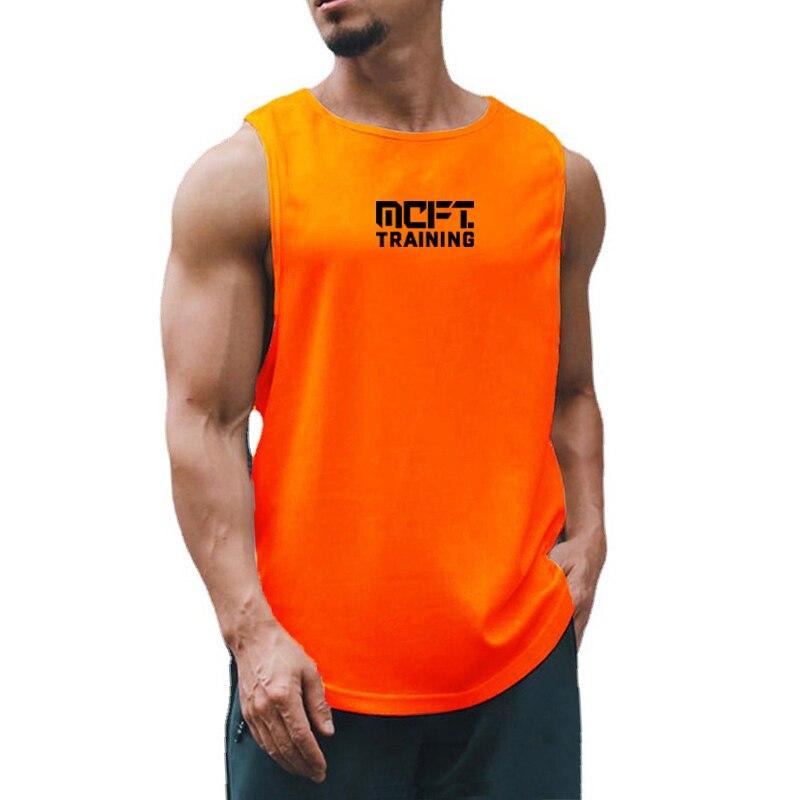 Muscleguys Gym Clothing Bodybuilding Running Training Loose Vest Fashion Casual Quick-drying Breathable Sweat-absorbing Sleeveless Tops