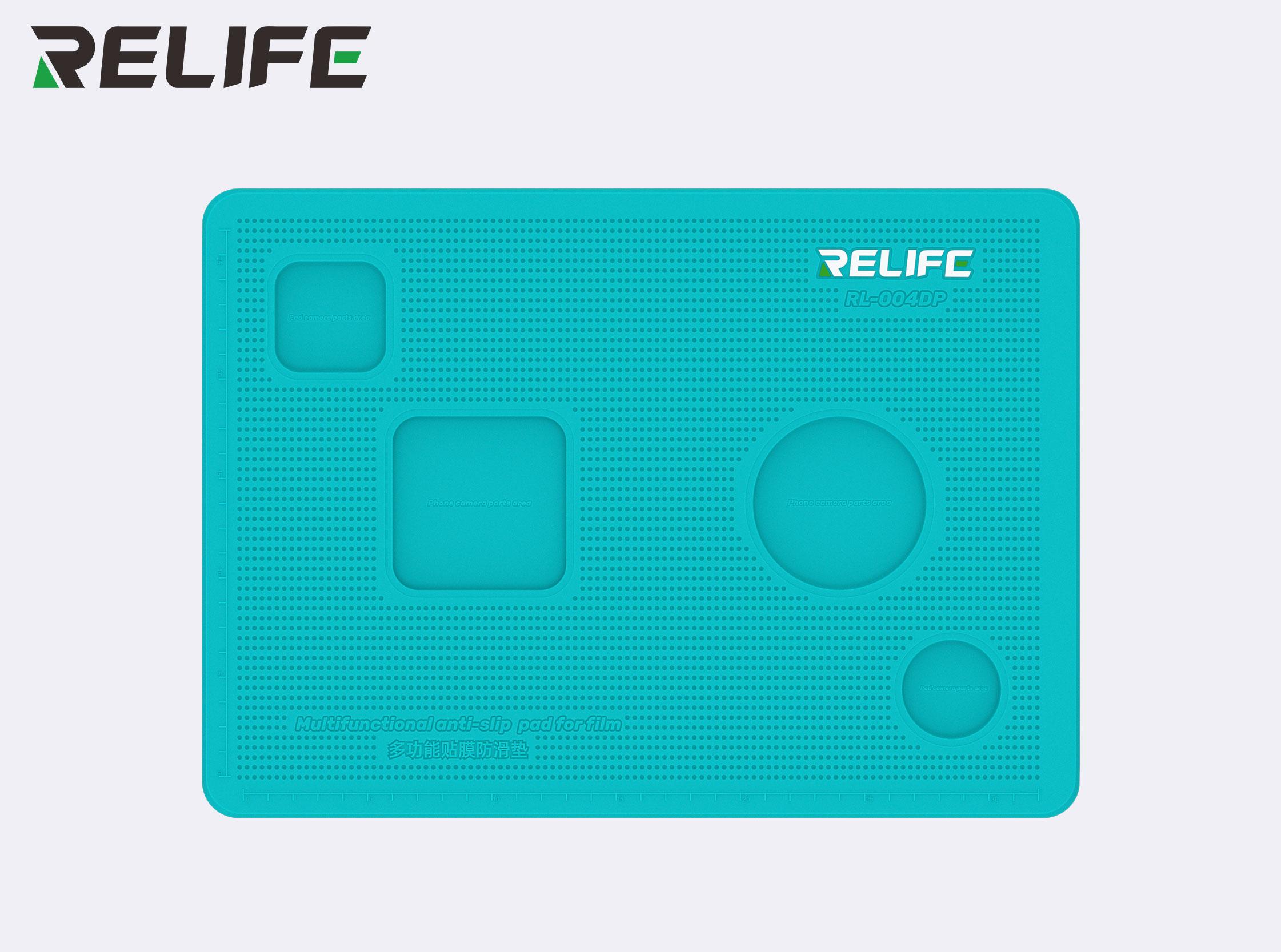 

RELIFE Anti-skid Silicone Pad RL-004DP/Mobile Film operation table/Mobile repair silicone base table небо синє кольору