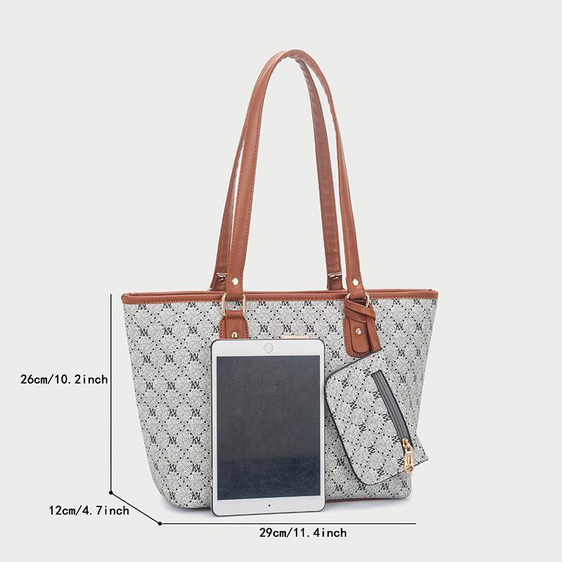 2025New Trendy High-End Printed Tote Bag Versatile Large Capacity Commuting Shoulder Handbag Underarm Bag