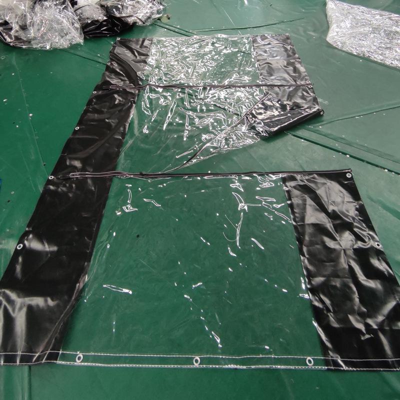 Transparent PVC Rainproof Tarpaulin Curtain - Outdoor Thickened Waterproof Canopy