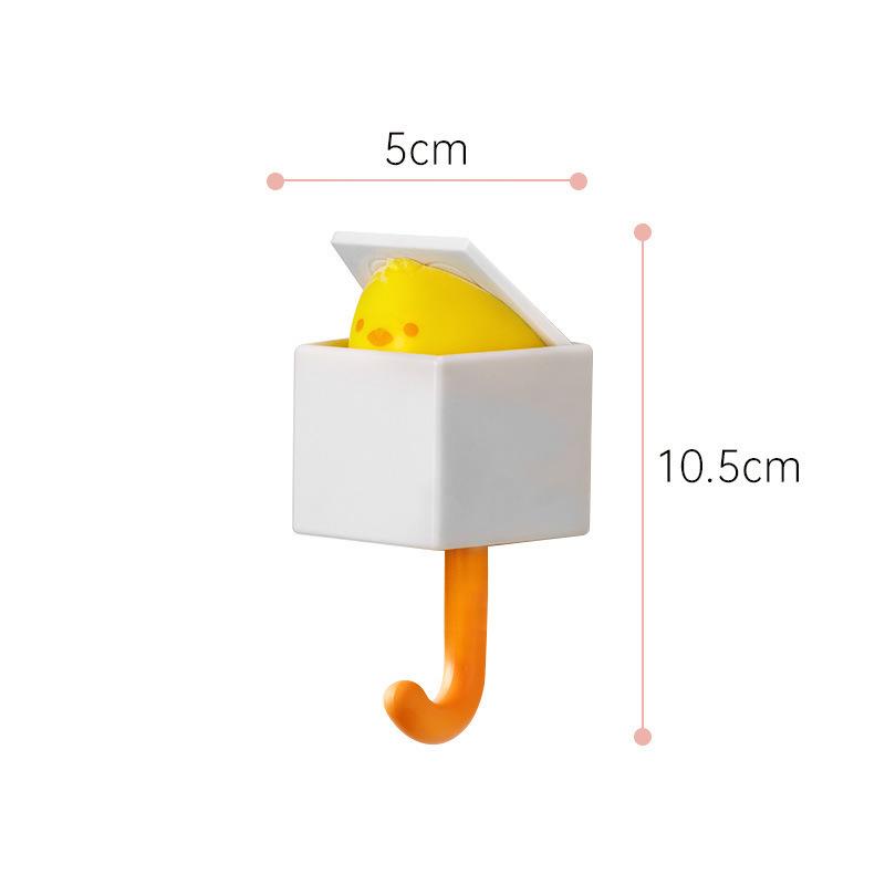 Cute Animal Adhesive Wall Hooks - Traceless, Strong, Nail-Free for Keys, Coats, Hats