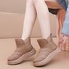 thick-soled snow boots women's new winter velvet warm Northeast large cotton shoes waterproof and non-slip bread boots short boots