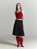 Half Devils Hybrid Multi-Pleated Skirt_Black