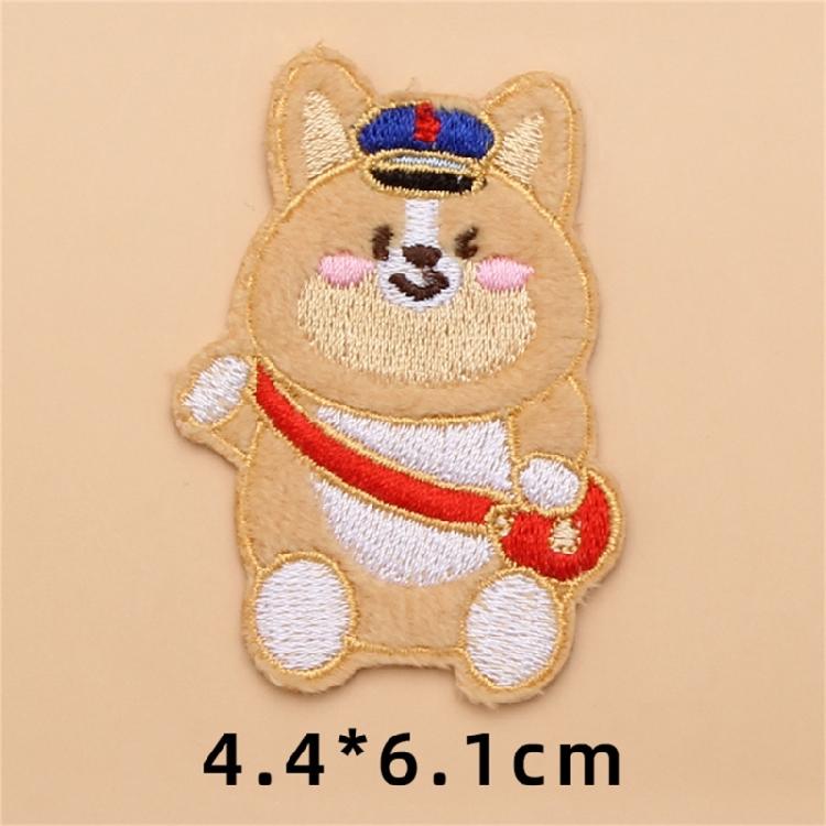 10Pcs Dog Embroidered Iron On Patches Adhesive Embroidery Applique For Jackets Backpacks Dress Hat Clothing Decoration